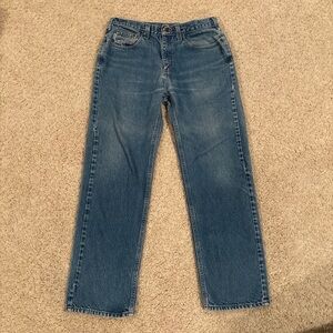 Vintage Carhartt Medium Wash Men's 32x30 Straight Leg Jeans, Read Description